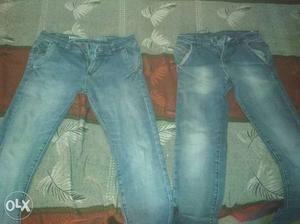 Sell 2 Jeans paint 28 size...