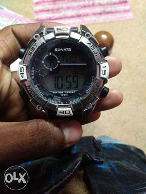 Sonata digital watch., strap not orginal, urgent