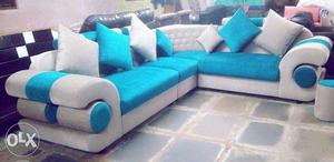 6 Seated Excellent design L shape sofa.