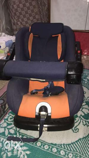 Black And Orange Infant Car Seat Carrier
