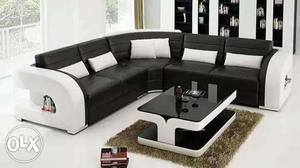 Black And White Sectional Couch