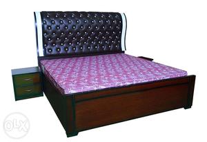 Brand new king size bed with storage and comfortable back