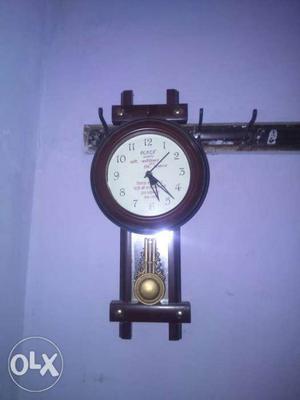 Brown Pendant Clock