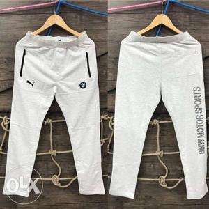 Gray And Black BMW Motor Sports Track Pants Collage All