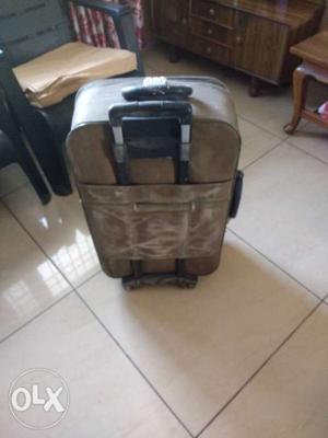 Gray And Black Travel Luggage