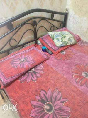 Pink And Red Floral Bed Sheet Set