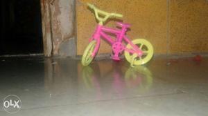 Pink And Yellow Bike