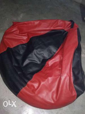 Red And Black Beanbag Chair