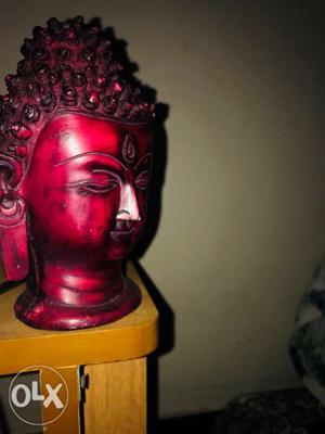 Red Gautama Buddha Headbust