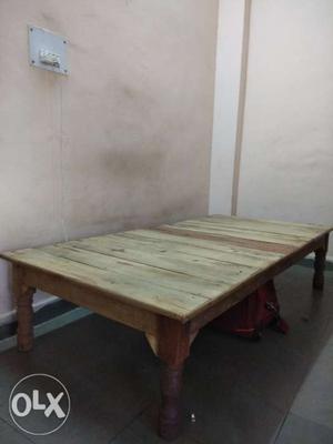 Wooden Bed New Condition 8 months old