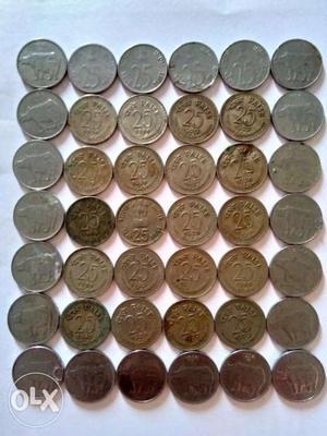 25 Indian Pasie Coin Lot