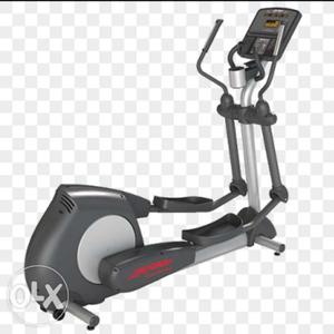Black, Gray, And Red Elliptical Trainer