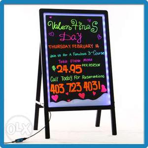 Brand New - LED Writing board...  CM... With Remote &