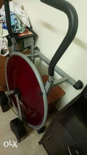 Gray And Red Fitness Equipment