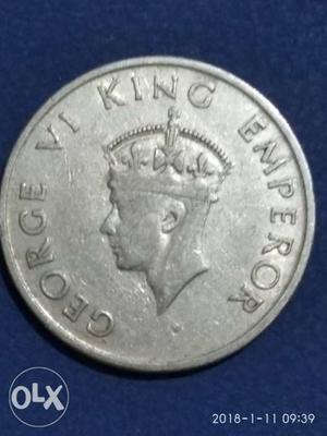  Indo British silver coin.