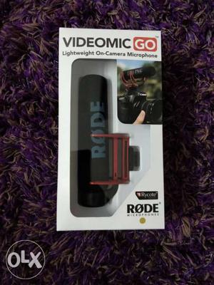 New Rode Videomic Go, With orignal Brand Auth Bill and 2