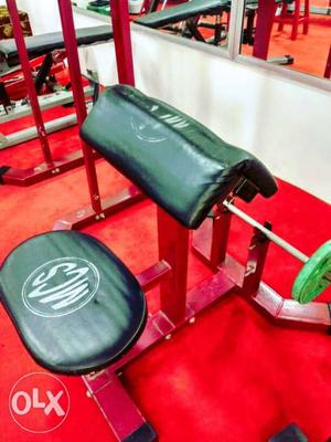 Red And Green Exercise Equipment