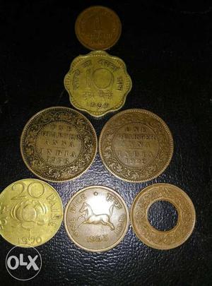 Total 7 set of coins of British India Only for 250 rs