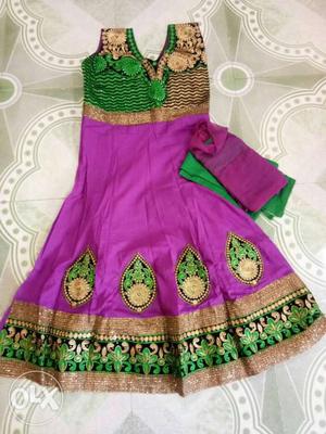 Anarkali cotton dress