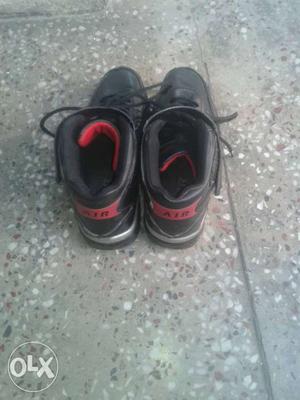 Black And Red Shoe AIR Size 6