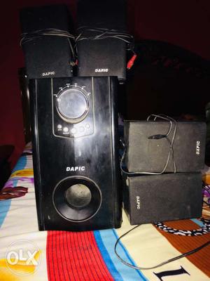 Black Dapic 4.1 Speaker System Set