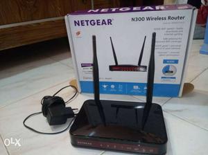 Black Netgear N300 Wireless Router With Box