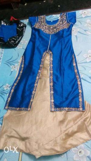 Blue And Gold Traditional Dress