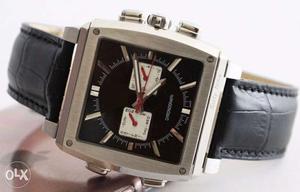 Branded quartz DUAL watch, with elegant \ casual look. No