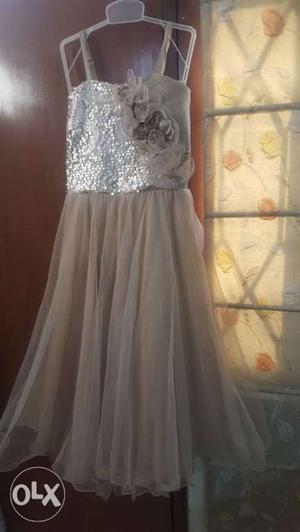 Evening gown for 7yr+ girls with stole and inner