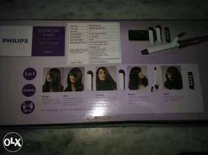 Gray And Black Philips Hair Curling Iron Box