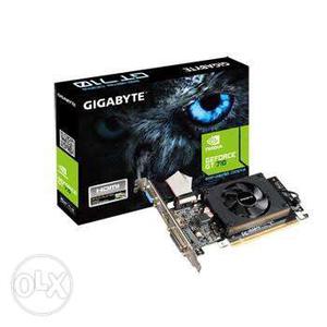 Gray Gigabyte GeForce GT 710 Graphics Card With Box