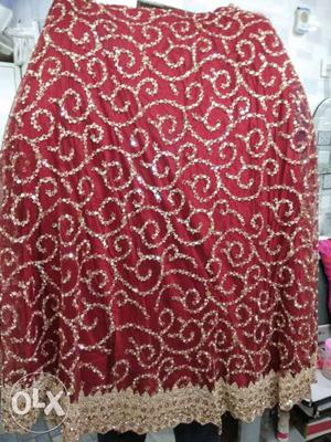 Heavy dupatta with exactly same work and blouse