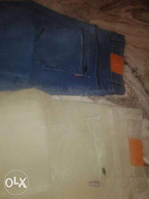 Jeans Two Brown And Blue Bottoms size 36