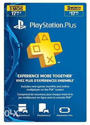 Ps plus card 3 months negotiable