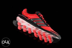 Red And Black Adidas Springblade Shoe