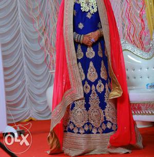 Royal blue color lacha used only one time