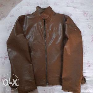 Tommy hilfiger large size leather jacket