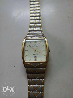 WESTAR original gold and silver with day and date
