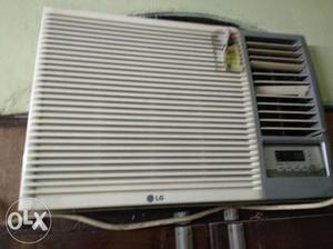White And Gray LG Window-type Air Conditioner