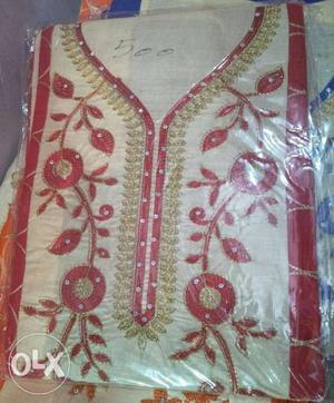 White And Red Floral Traditional dresses