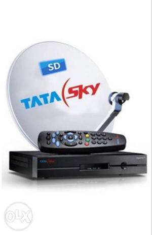 White TATA Sky Set-top TV Box Set
