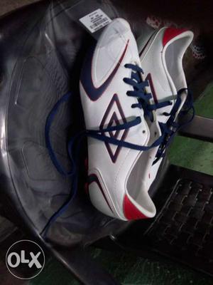 White-blue-and-red Lotto Cleats (brand new)
