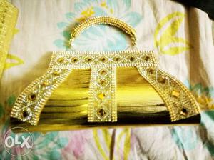 Women's Gold Handbag