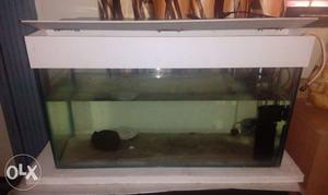 Fish tank 2.15 x1 x 1.15 ft with cover, filter,