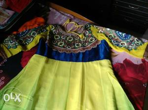 Anarkali kurti, chudidar with embroided dupatta