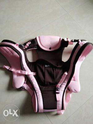 Baby's Pink And Brown Carrier