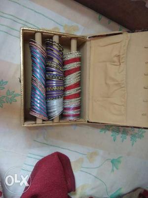 Bangle box with 4 set of bangles.