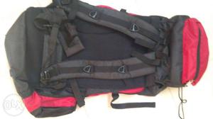 Black And Red Hiking Bag