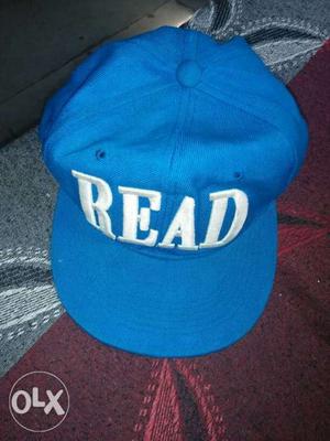Blue And White Read Fitted Cap
