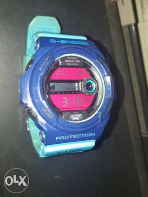 Blue Casio G-Shock tide graph G-391